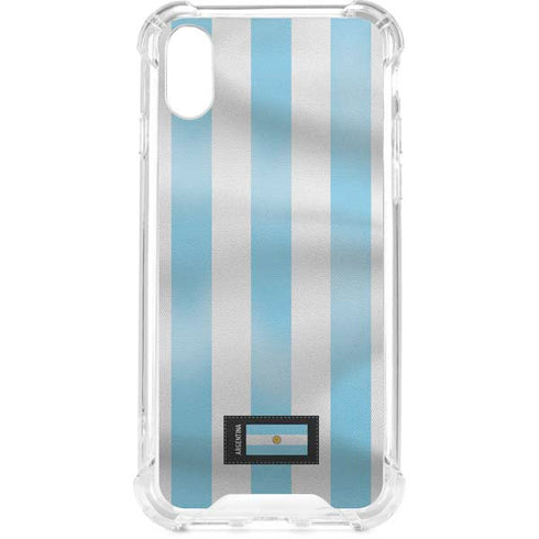Argentina Soccer Flag iPhone XS Clear Case